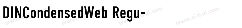 DINCondensedWeb Regu字体转换